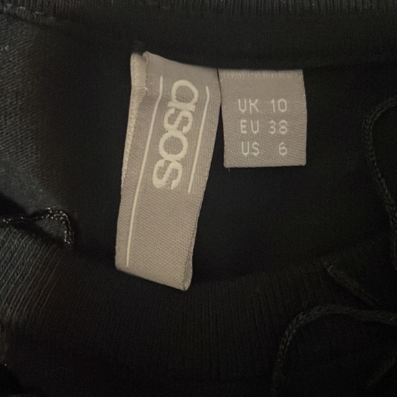 ASOS Mini T-Shirt Dress With Fringe Detail - Picture 8 of 9